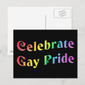 Celebrate Gay Pride Postkarte (Vorne/Hinten)
