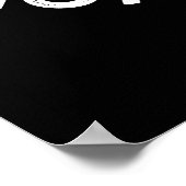 Celebrate Goat Times Positive Animal Pun Dark BG Poster (Ecke)