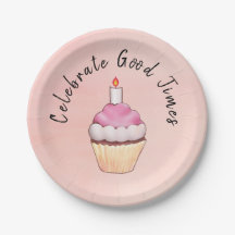 Celebrate Good Times Cupcake Pink