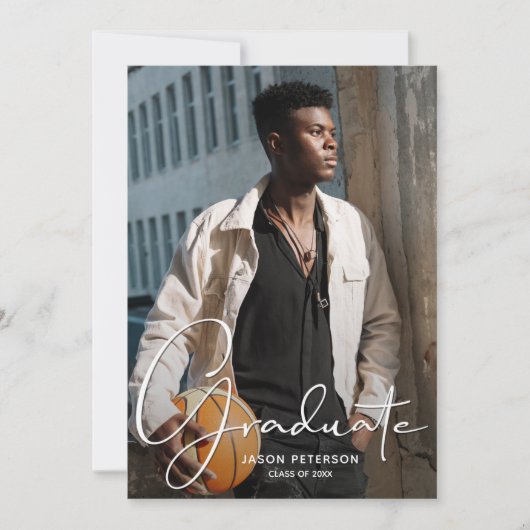 Celebrate Graduate Foto Abschluss Ankündigung (Vorderseite)