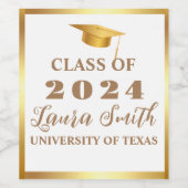   Celebrate Graduation with Custom Wine Labels! Weinetikett (Einzelnes Label)