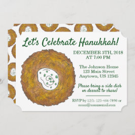 Celebrate Hanukkah Latkes Jüdisches Holidays Party Einladung