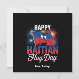 Celebrate Happy Haitian Flag Day Pride T - Shirt Einladung