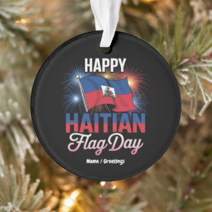 Celebrate Happy Haitian Flag Day Pride T - Shirt Ornament