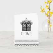 CELEBRATE | Hmong inspirierte Karte (Gelbe Blume)