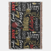 Celebrate Holiday Throw Blanket  Decke (Vorderseite Vertikal)