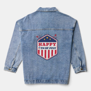 Celebrate in Style: Amerikanische Unabhängigkeitst Jeansjacke