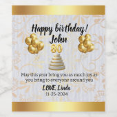 Celebrate in Style: Customizable Wine Bottle Label Weinetikett (Einzelnes Label)