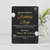 Celebrate in Style - Personalisierte Geburtstagska Einladung (Stehend Vorderseite)