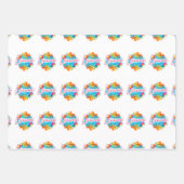 Celebrate in Style with Leiiwaa Vibes 🌺 Geschenkpapier Set (Vorderseite)