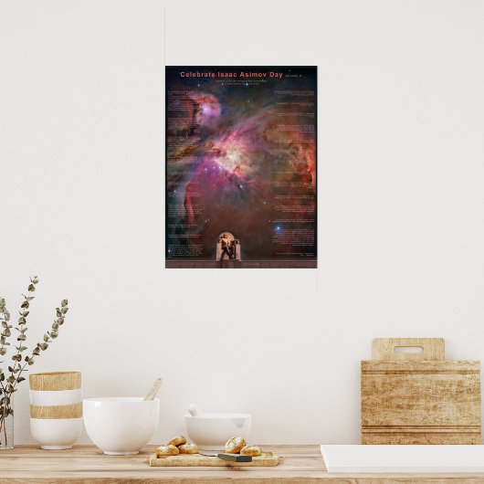 Celebrate Isaac Asimov Day Poster (Küche)