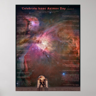 Celebrate Isaac Asimov Day Poster