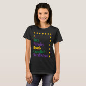 Celebrate Jazz Parades Beads Crawfish Mardi Gras F T-Shirt (Vorne ganz)