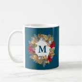 CELEBRATE JESUS Weihnachtskranz CUSTOM Ocean Blue Kaffeetasse (Links)