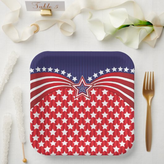 Celebrate Juli 4 Pappteller (Hochzeit)
