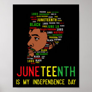 Celebrate Juneteentel Independence Day Black Men F Poster