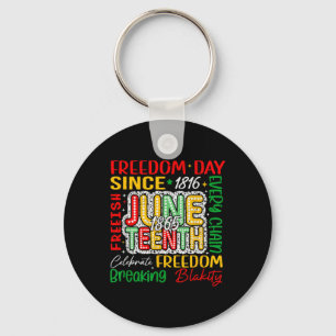 Celebrate Juneteenth 1865 Afro Black American Blac Schlüsselanhänger