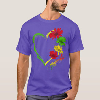 Celebrate juneteenth 1865 Sonnenblume afrikanische T-Shirt
