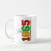 Celebrate Juneteenth, Black History, African Ameri Kaffeetasse (Links)