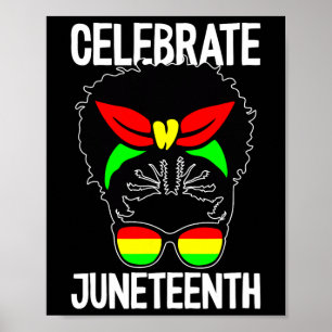 Celebrate Juneteenth Juneteenth Black History Mela Poster