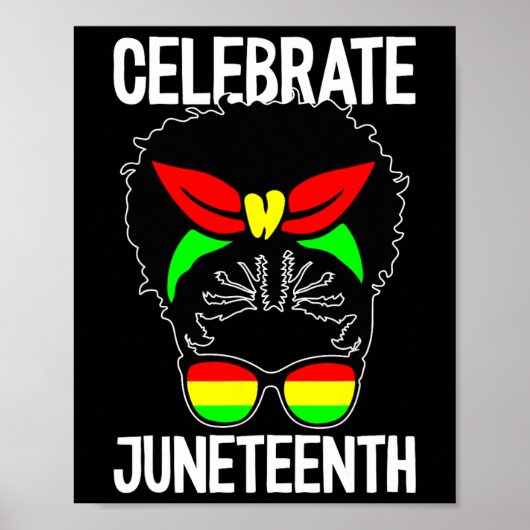 Celebrate Juneteenth Juneteenth Black History Mela Poster (Vorne)