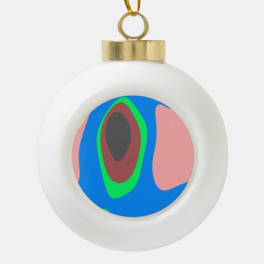 Celebrate Keramik Kugel-Ornament (Vorderseite)