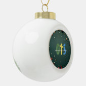Celebrate Keramik Kugel-Ornament (Links)
