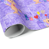 Celebrate - Kids Art für CHOC Geschenkpapier (Rolleneckpunkt)