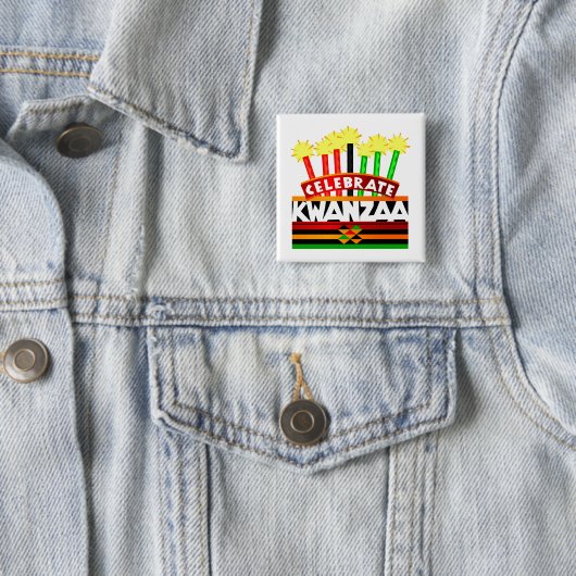 Celebrate Kwanzaa Button (Beispiel)