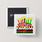 Celebrate Kwanzaa Button (Vorne & Hinten)