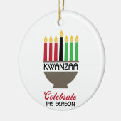 Celebrate Kwanzaa Keramik Ornament (Links)