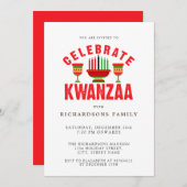Celebrate Kwanzaa Party Einladung (Vorne/Hinten)
