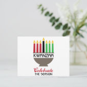 Celebrate Kwanzaa Postkarte (Stehend Vorderseite)