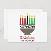 Celebrate Kwanzaa Postkarte (Vorne/Hinten)