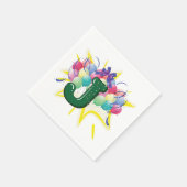 Celebrate Letter J Paper Napkins Serviette (Ecke)