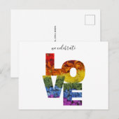 Celebrate Liebe Blume Postkarte (Vorne/Hinten)