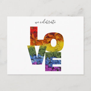 Celebrate Liebe Blume Postkarte