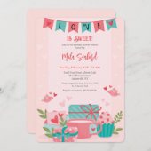 Celebrate Liebe Bridal Dusche Einladung (Vorne/Hinten)