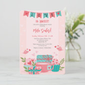 Celebrate Liebe Bridal Dusche Einladung (Stehend Vorderseite)