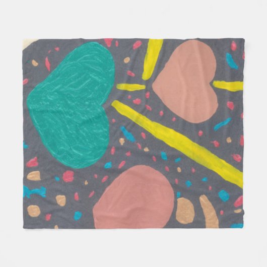 Celebrate Liebe Fleece Blanket (Vorderseite (Horizontal))