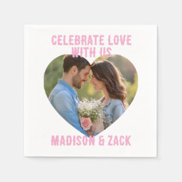 Celebrate Liebe FOTO Standard Cocktail Serviette