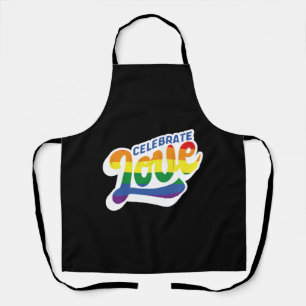 Celebrate Liebe - lgbtq Design Schürze