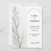 Celebrate Liebe Personalisiert Einfache Hochzeit Einladung (Rückseite)