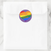Celebrate Liebe Pride Sticker (Tasche)