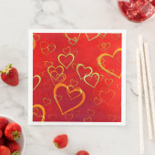 Celebrate Liebe Red Hearts Serviette (Beispiel)