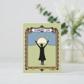 Celebrate Life A_ Postcard Postkarte (Stehend Vorderseite)