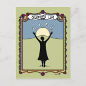Celebrate Life A_ Postcard Postkarte (Vorderseite)