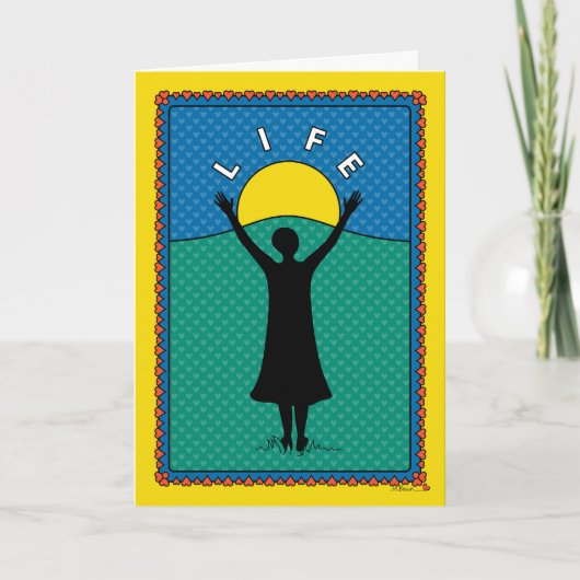 Celebrate Life B_Greeting Karte (Vorderseite)