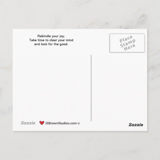 Celebrate Life_B_ Postcard Postkarte (Rückseite)