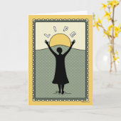 Celebrate Life C_Greeting Karte (Gelbe Blume)